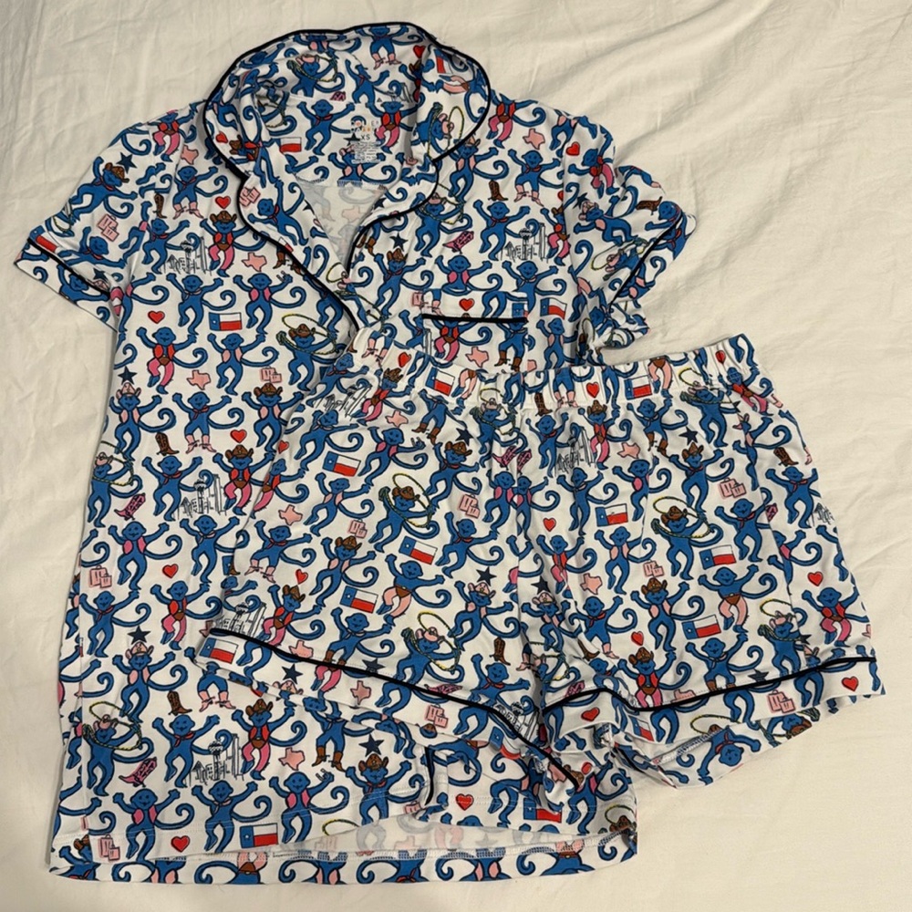 Roller Rabbit Dallas Monkey Pajamas
